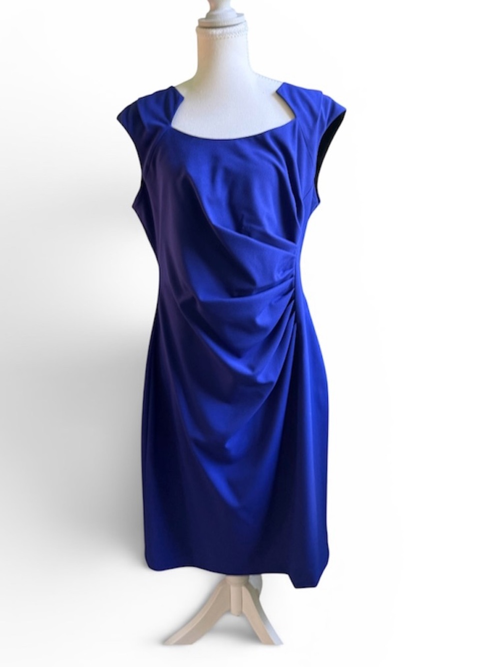 Calvin Klein Royal Blue Sleeveless Cocktail Dress Size 14